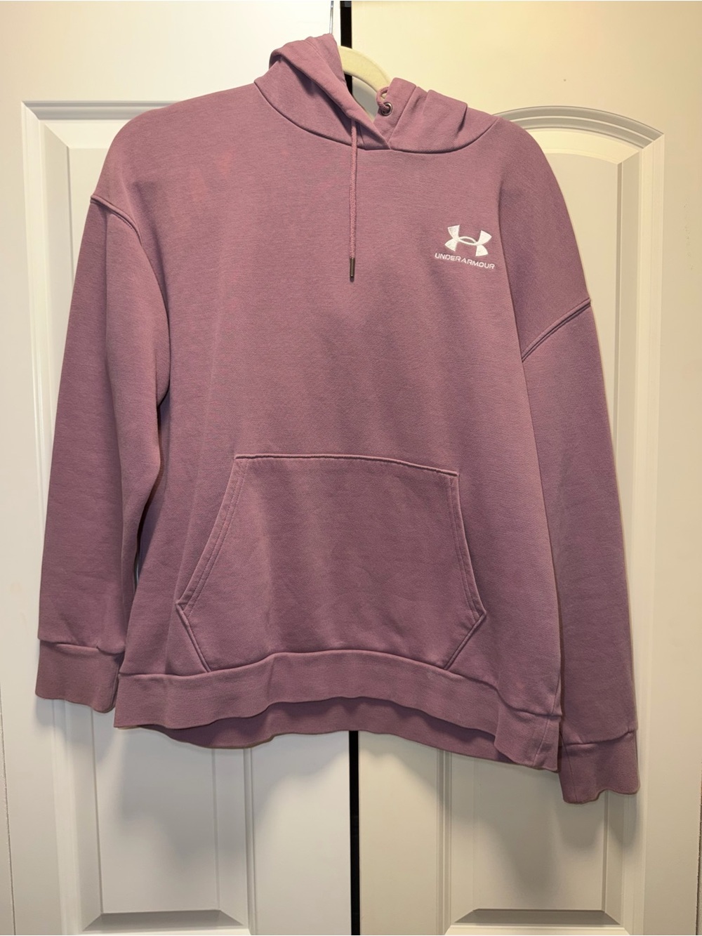 Under Armour womens Dusty Mauve Crewneck Hoodie